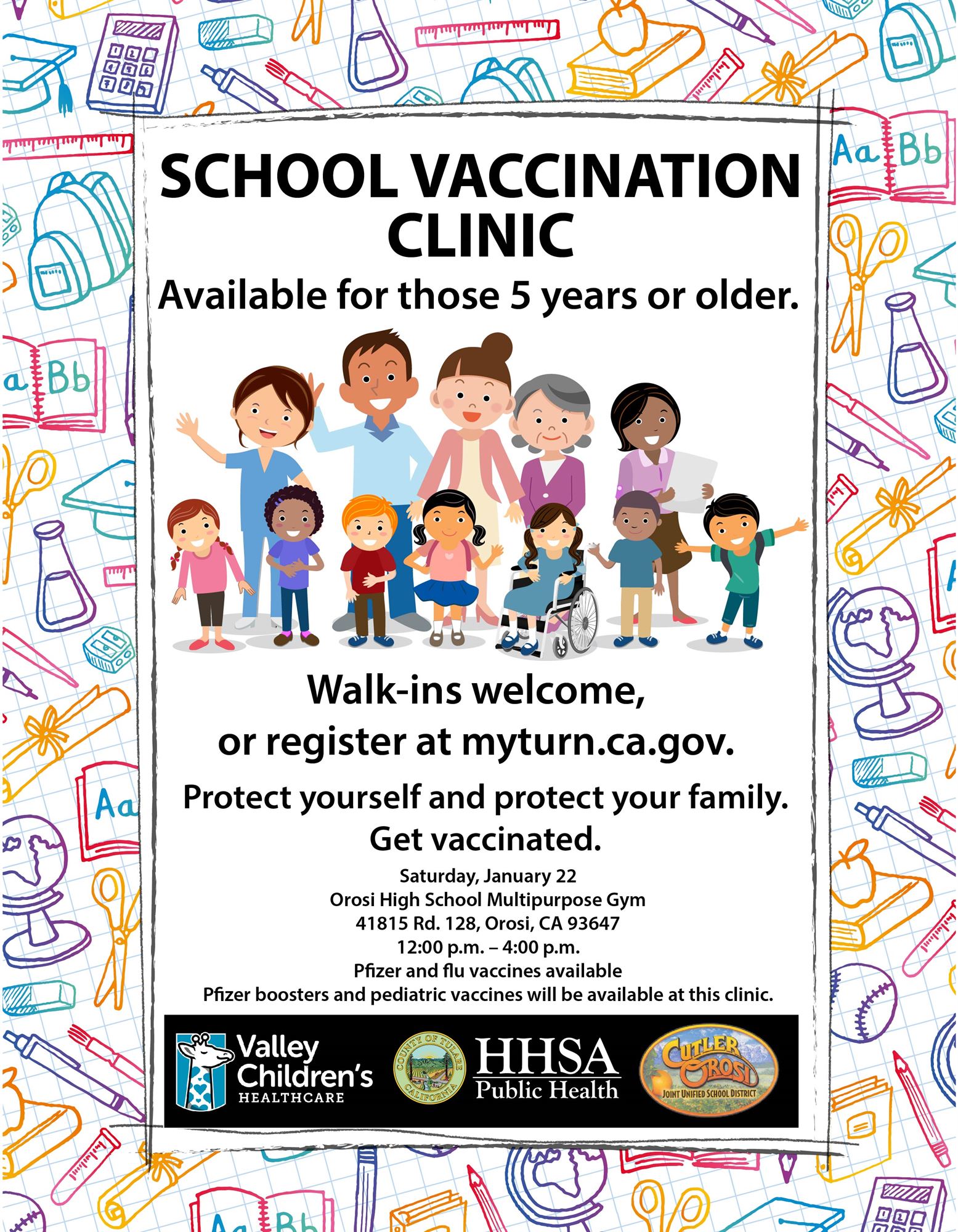 1-22-22 COVID Vaccine Clinic Flyer